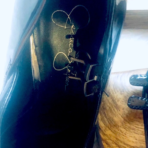 Platform black patent woman shoe - Picture 2 of 5